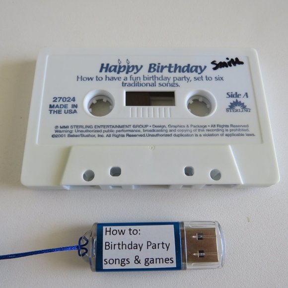 Happy Birthday HOW TO HAVE A BIRTHDAY PARTY by Acme Birthday Co. Cassette - Picture 2 of 4